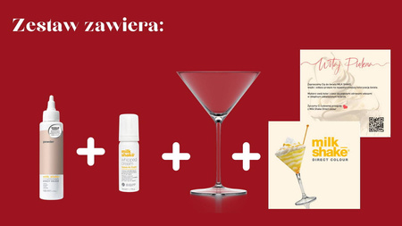 Zone Milk Shake Direct Colour Cipria/powder - ZESTAW z Whipped