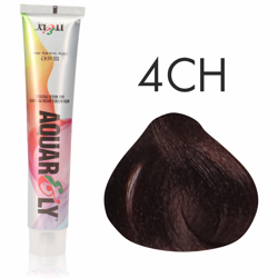 Farba do włosów Itely Aquarely 4CH czekoladowy średni brąz 100ml