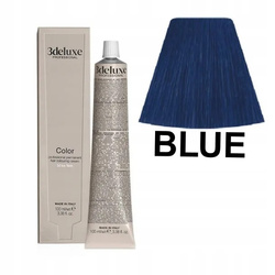 3DeLuxe profesjonalna farba do włosów dodatek do farby BLUE niebieski 100ml 
