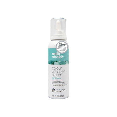 Zone Milk Shake Colour Whipped Cream odżywcza pianka do włosów z kolorowym pigmentem Light blue jasny niebieski 100ml