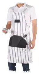 Poniks fartuch fryzjerski barberski paski BP16015