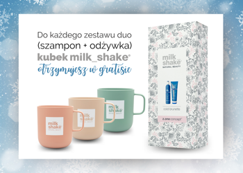 Z.one Milk_Shake Cold Brunette zestaw szampon + odżywka + kubek gratis w świątecznym opakowaniu 