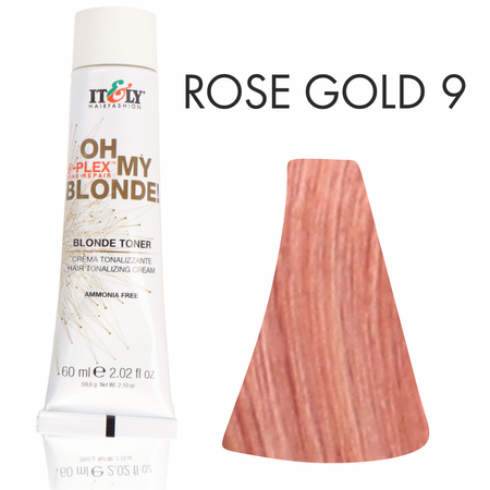 ITELY Oh My Blonde Toner w kremie o pastelowych odcieniach ROSE GOLD ( różowe złoto) 60ml