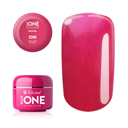 Silcare Gel Base One PEARL 06 Salsa Pink 5g