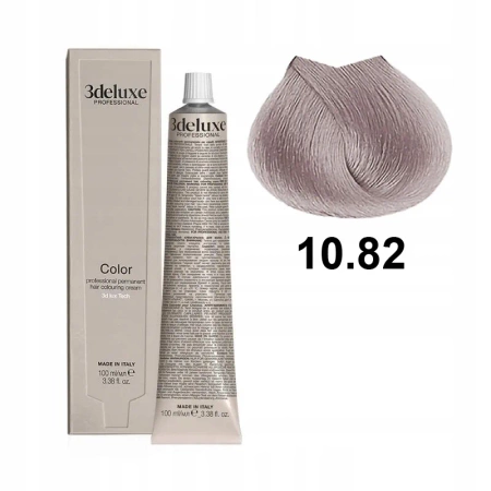 3DeLuxe profesjonalna farba do włosów 10/82 Platynowy brązowy opalizujący blond 100ml 