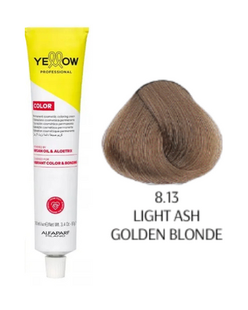 Yellow  Color farba do włosów 8/13 jasny popielato-złoty blond  100 ml  2025