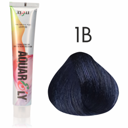 Farba do włosów Itely Aquarely 1B niebieska noc 100ml