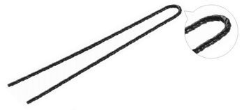 Japońska kokówka szpilka do włosów kręcona czarna 7cm