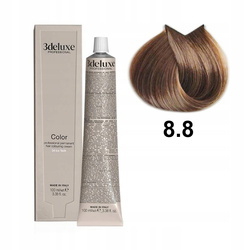 3DeLuxe profesjonalna farba do włosów 8/8 Piaskowy jasny blond 100ml
