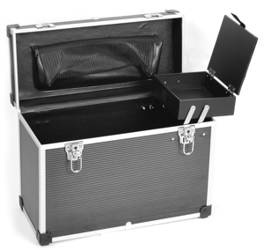 Fox Kufer fryzjerski duży czarny na narzędzia fryzjerskie