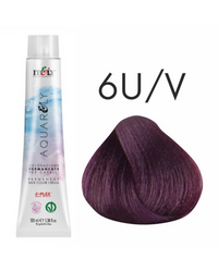 Farba do włosów Itely Aquarely 6U/V ultra intensywny fioletowy ciemny blond 100ml