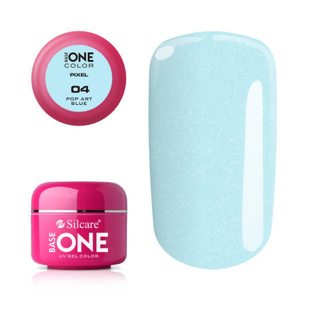 Silcare Gel Base One PIXEL 04 Pop Art Blue 5g