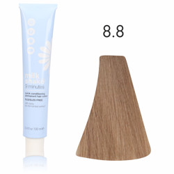 Zone Milk Shake farba do włosów 9 minut 8/8 bursztynowy jasny blond 100ml