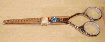 Fox Crystal degażówki polerowane z szafirowym oczkiem rozmiar 5,5"