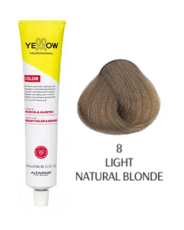 Yellow  Color farba do włosów 8 jasny naturalny blond   100ml  2025