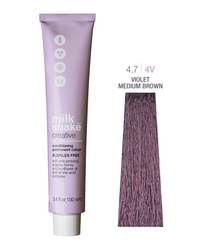 Zone Milk Shake creative farba do włosów 4/7 fioletowy ciemny brąz 100ml