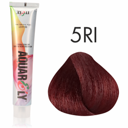 Farba do włosów Itely Aquarely 5RI Intensywnie czerwony jasny brąz 100ml