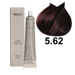 3DeLuxe profesjonalna farba do włosów 5/62 Jasny czerwony fioletowy brąz 100ml