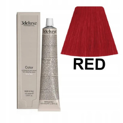 3DeLuxe profesjonalna farba do włosów dodatek do farby RED czerwony 100ml 