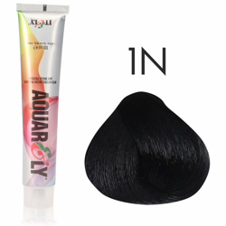 Farba do włosów Itely Aquarely 1N czarna 100ml