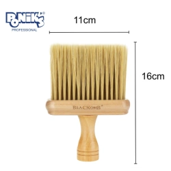 Poniks Drewniana Karkówka Fryzjerska Pędzel Barberski Do Wymiatania Włosów BKK033