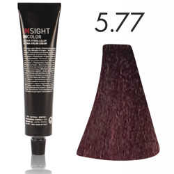 INSIGHT Incolor Fitoproteinowa farba do włosów 5/77 Intensywny fioletowy jasny brąz 100ml