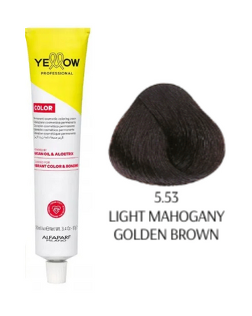Yellow Color  farba do włosów 5/53 jasny mahoniowy złoty brąz  100ml  2025