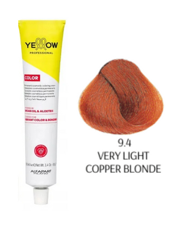 Yellow Color  farba do włosów 9/4 bardzo jasny miedziany blond  100ml  2025
