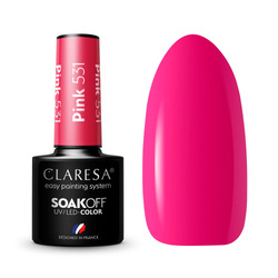 CLARESA Lakier Hybrydowy 5g, kolor Pink 531