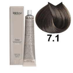 3DeLuxe profesjonalna farba do włosów 7/1 Popielaty blond 100ml