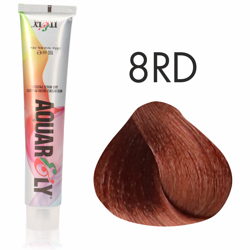 Farba do włosów Itely Aquarely 8RD Miedziano złoty jasny blond 100ml