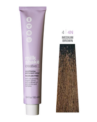 Zone Milk Shake creative farba do włosów 4N średni brąz 100ml