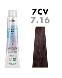 Farba do włosów Itely Aquarely 7CV 7/16 Fioletowo popielaty średni blond 100ml