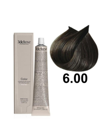 3DeLuxe profesjonalna farba do włosów 6/00 Intensywny ciemny blond 100ml 