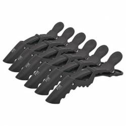 Fox klips fryzjerski czarny krokodyl 1szt