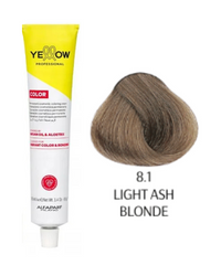 Yellow  Color farba do włosów 8/1 jasny popielaty blond  100ml  2025