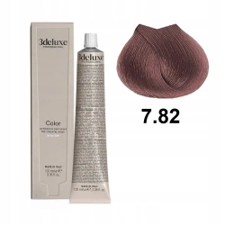 3DeLuxe profesjonalna farba do włosów 7/82 Średni blond brązowo-perłowy  100ml