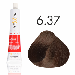 Yellow Color farba do włosów  6/37 ciemny złoto-matowy blond  100 ml