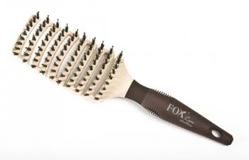 Fox Professional Care Nylon&Boar elastyczna szczotka z włosia dzika