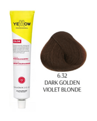 Yellow Color farba do włosów 6/32 ciemny złoty fiolrtowy blond  100 ml  2025
