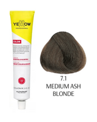 Yellow Color  farba do włosów 7/1 popielaty blond  100ml  2025