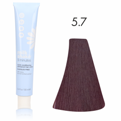 Zone Milk Shake farba do włosów 9minut 5/7 fioletowy jasny brąz 100ml