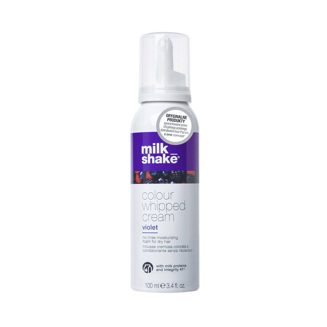 Zone Milkshake Colour Whipped Cream Violet 100ml Fioletowy Kosmetyki Fryzjerskie 